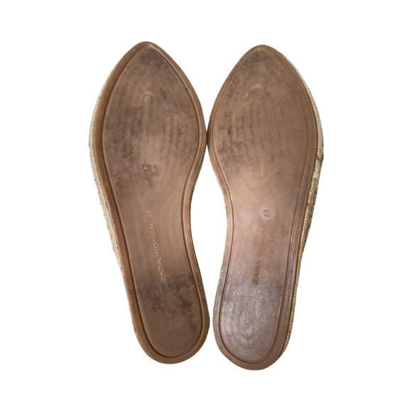 Zara Faux Snakeskin Python Flat Leather Slip On
Espadrille Mule - Picture 8 of 11